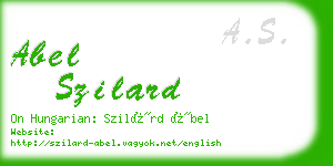 abel szilard business card